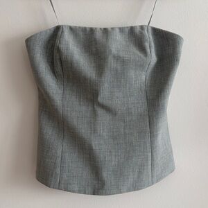 Babaton Headline Bustier Heather Chrome